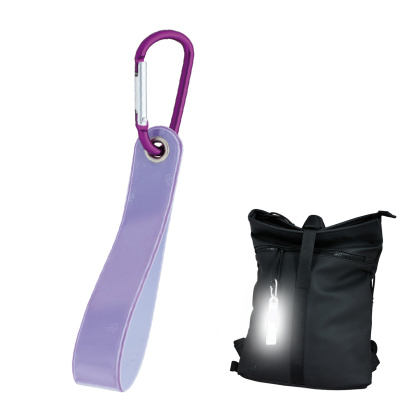 3M Reflektierender Anhänger mit Karabiner - lila